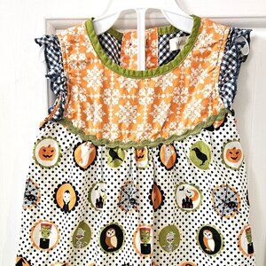 MATILDA JANE Under My Spell Halloween Dress 18-24 Months Pumpkins Cat 18-24m